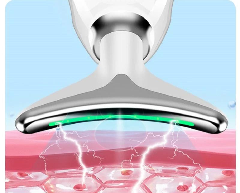 "LED-behandling för Nacke & Ansikte – Säg Hejdå till Dubbelhaka & Rynkor!"
